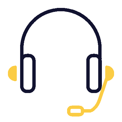 Wired outline 463 headset customer support hover pinch