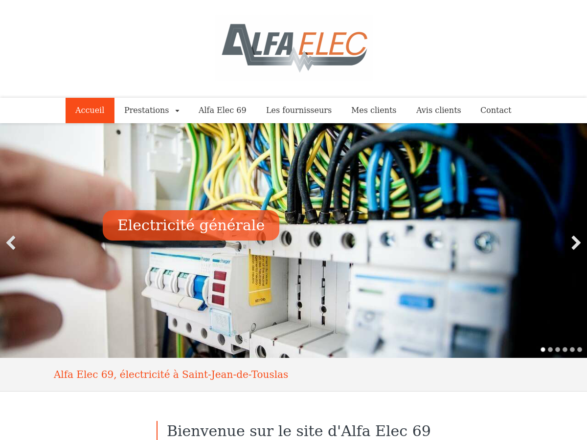 Exemple de site internet de Artisanat du BTP à Saint-Jean-de-Touslas