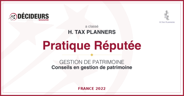 Gestion de patrimoine - Classement 2022 Décideurs Magazine