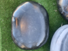 Galet Plat Granit Noir Poli 30/50 cm ou 50/80 cm