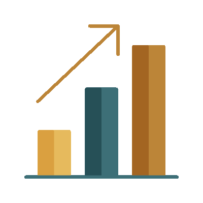 Wired flat 152 bar chart arrow hover growth  1 