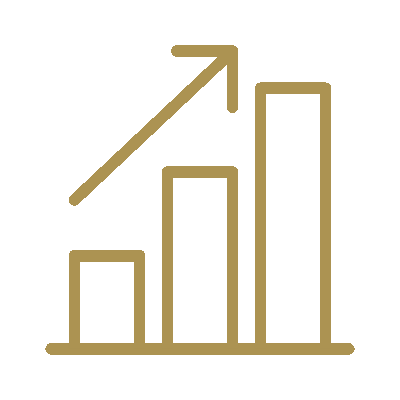 Wired outline 152 bar chart arrow hover growth  2 