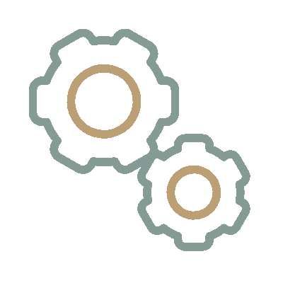Wired outline 40 cogs