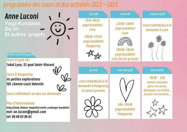 une nouvelle saison de yoga kundalini en septembre 2022