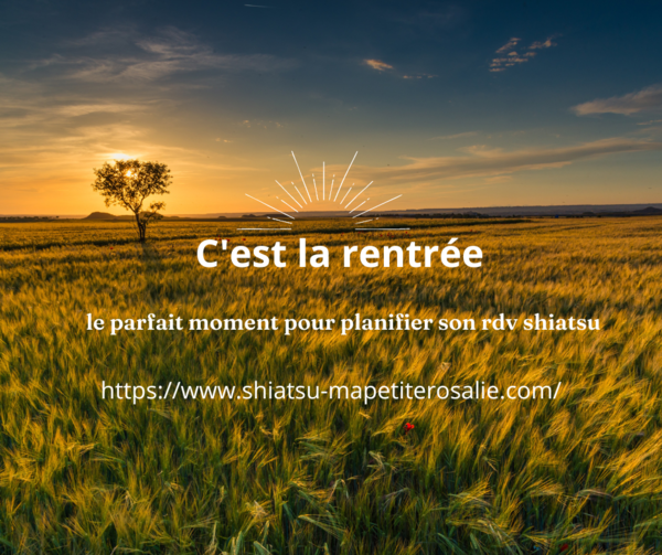 programmer votre rendez-vous shiatsu à la rentrée : prendre le temps de la douceur