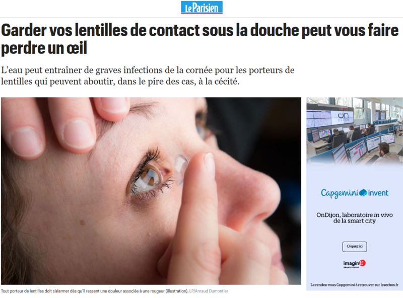 Rever De Perdre Un Oeil Garder vos lentilles de contact sous la douche peut vous faire perdre