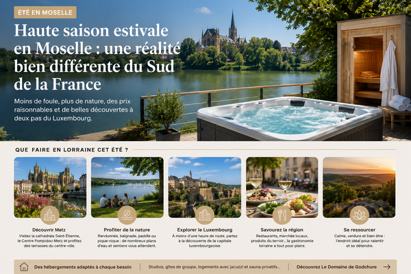 Séjour en Lorraine cet été : une alternative aux destinations surchargées.