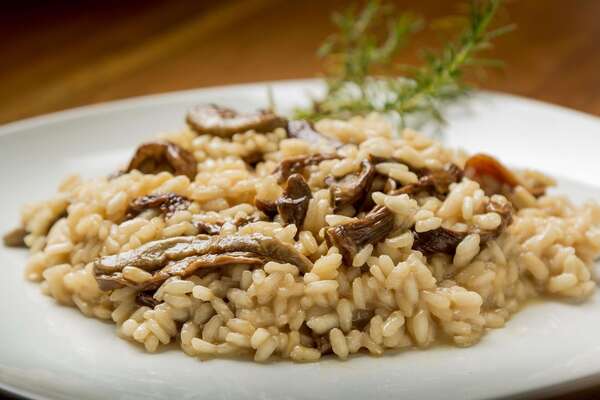 Risotto au poulet, champignon et butternut