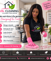 Femme avec seau nettoyage service personnalisé soigné MK Cleaning