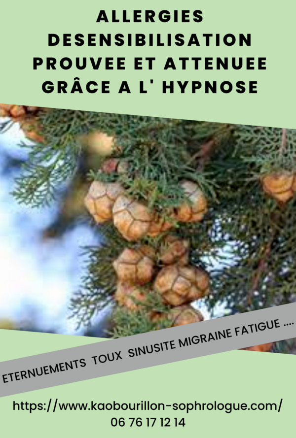 Eternuement, yeux qui piquent, sensations d'étouffement à la gorge ,toux...Peut être que vous développez une forme d'allergie!!!!