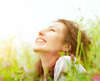 Femme sourire nature