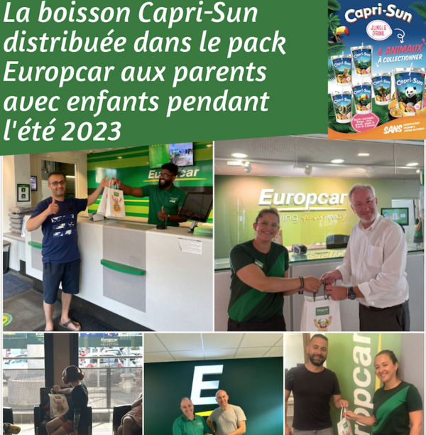 Capri-Sun dans le pack Europcar !