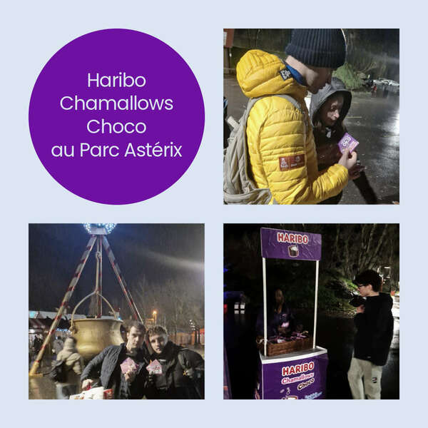 Haribo Chamallows Choco au Parc Astérix