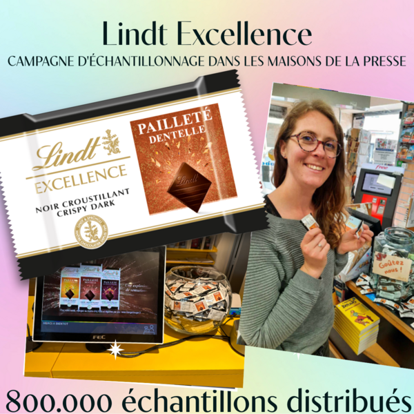 Lindt Excellence dans les maisons de la presse