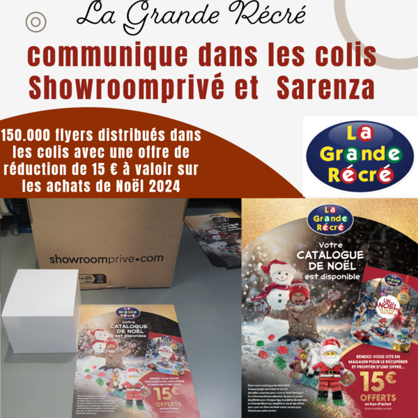La Grande Récré en asilage colis pour Noël