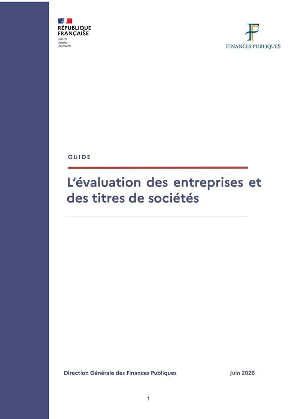 Nouvelle version du guide « Évaluation des entreprises et des titres de sociétés ».