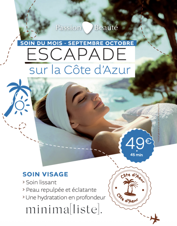 Escapade sur la Côte d’Azur -  Septembre/Octobre 45min 49€