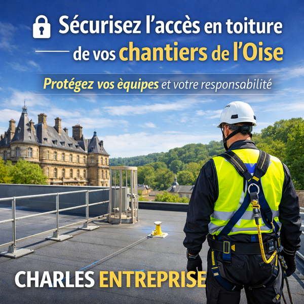 Accès toiture sécurisé à Compiègne : protégez vos équipes et votre responsabilité