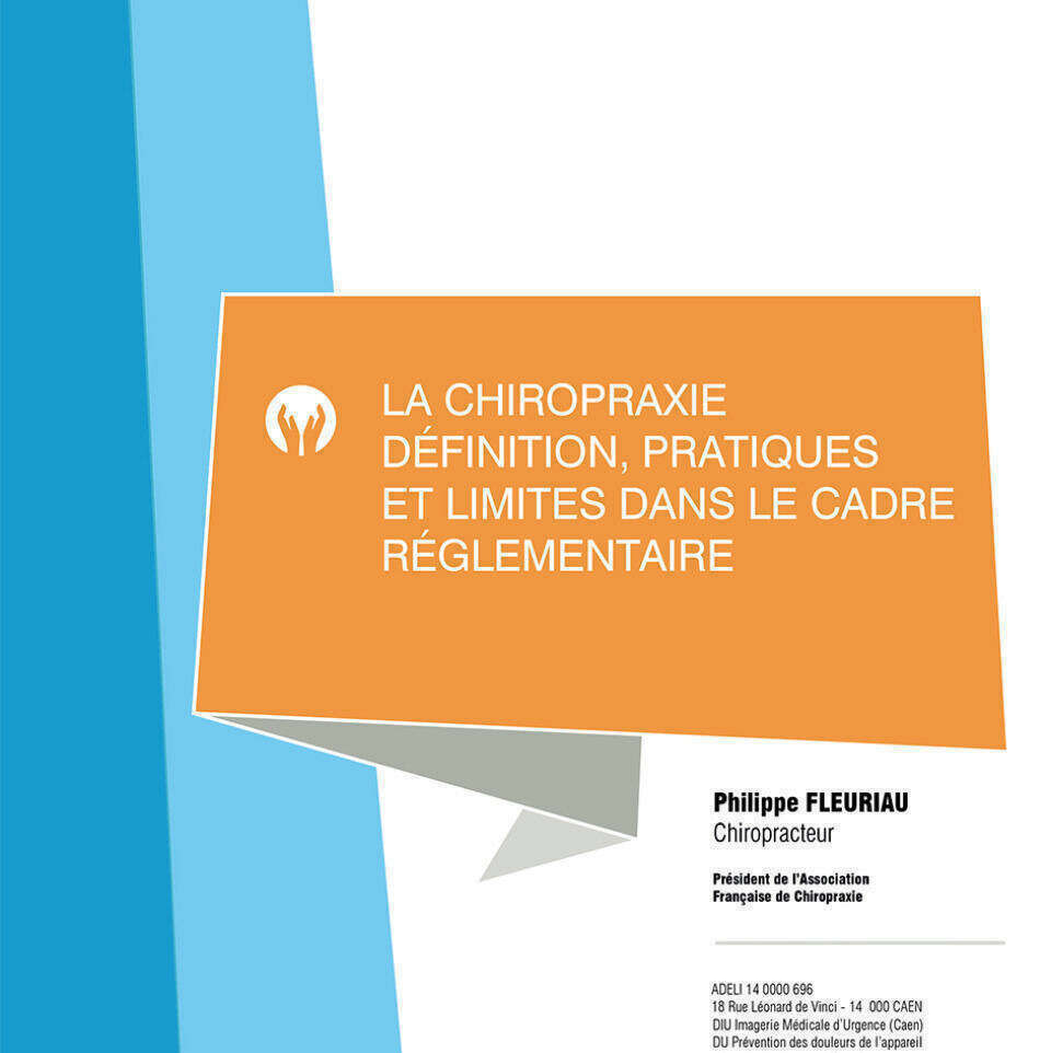 Référentiel métier sur la chiropraxie : sécuriser, harmoniser, progresser
