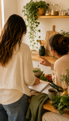 courses alimentaires organisées et étiquettes lues
