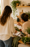 courses alimentaires organisées et étiquettes lues