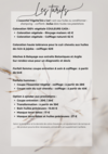 tableau de tarifs avec icônes de services