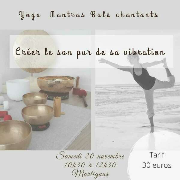 Atelier "le son pur de sa vibration" avec Yoga Vishaya association
