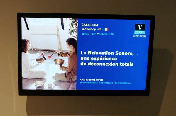 Intervenante à L'école d'hôtellerie VATEL  de Bordeaux dans le cadre du Futurum consacrés à ces métiers