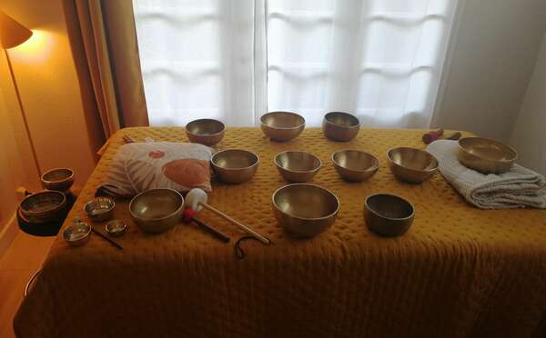 Les massages sonores au cabinet