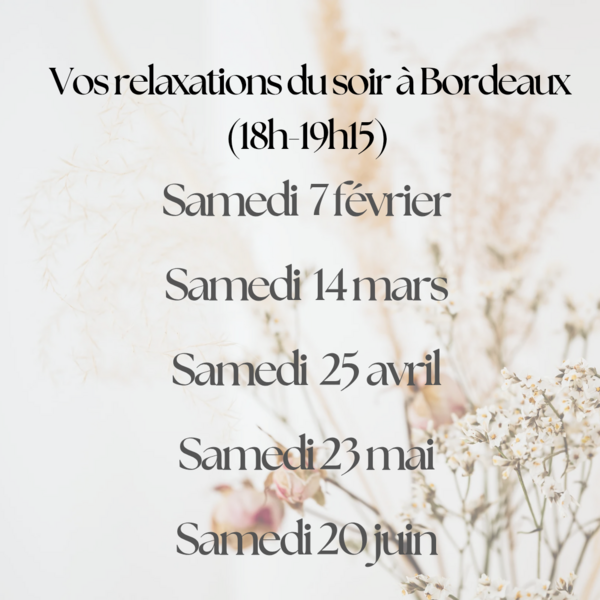 Rappel des  dates à retenir à Bordeaux pour 2026