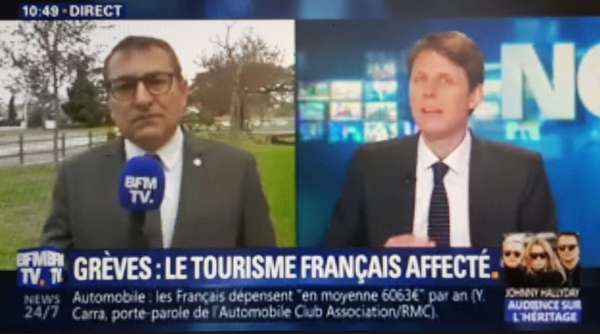 Mon interview BFMTV : "Le tourisme français impacté par les grèves"