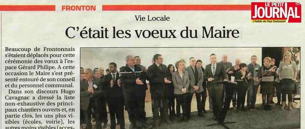 Voeux 2018 à Fronton