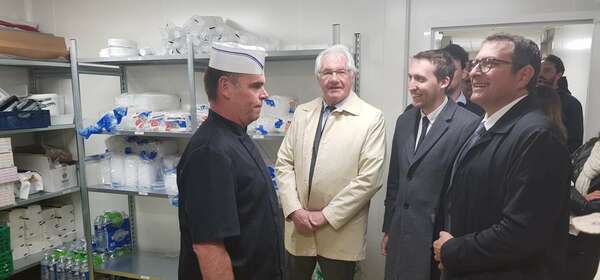 Inauguration de la nouvelle cuisine centrale de Fenouillet