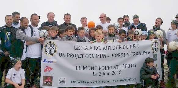 Journée sportive avec les jeunes du club de foot de Saint-Alban/Aucamville