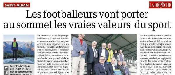 Soutien sportif aux jeunes footballeurs de St Alban/Aucamville