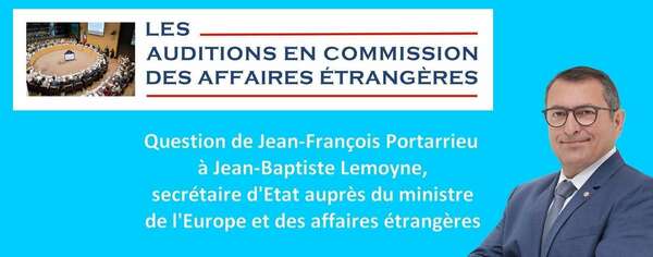 Mon intervention en commission  des affaires étrangères lors de l'audition de Jean-Baptiste Lemoyne