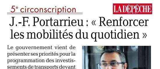 Transports : ma réaction à l'annonce des orientations du gouvernement 