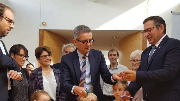 Inauguration de l'extension de l'école maternelle Rimbaud à Launaguet