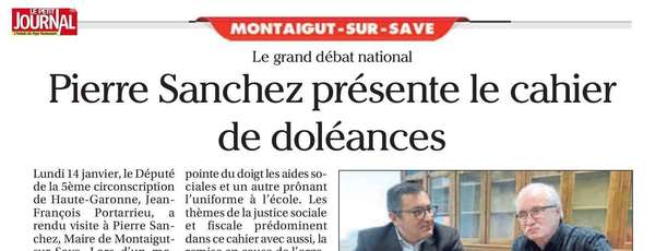 Cahier de doléances  à Montaigut-sur-Save