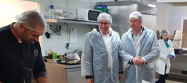 Les Rencontres Economiques du Nord Toulousain : visite du traiteur C&N à Aucamville