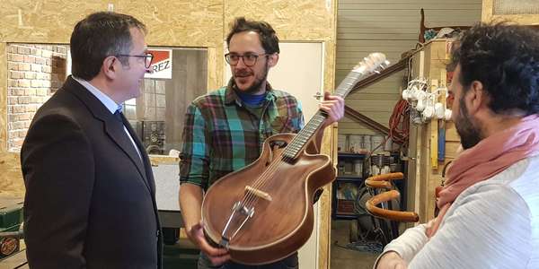 Les Rencontres Economiques du Nord Toulousain : visite d'Echo d'Artistes à Fronton