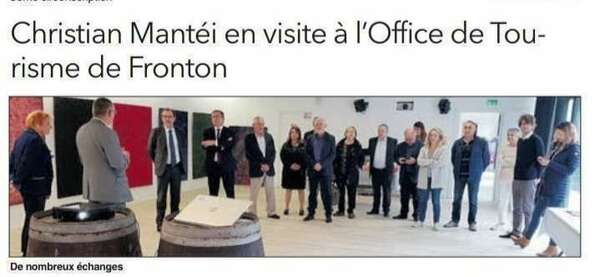 Invitation dans le Frontonnais de Christian Mantei, président d'Atout France