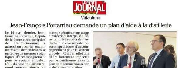 Mon interview suite à ma demande de mesures pour le secteur viticole