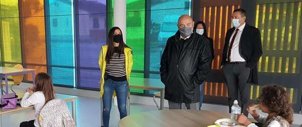 Visite des écoles d'Aucamville lors de la reprise du 12 mai