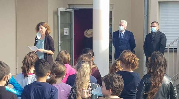 Hommage à Samuel Paty au groupe scolaire de Fonbeauzard