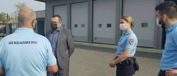 Visite de la communauté de brigades de gendarmerie de Castelginest
