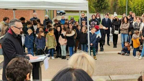 A l'inauguration du parvis Samuel Paty à Fronton