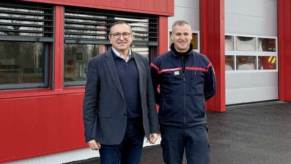 Visite du nouveau centre d'incendie et de secours de Grenade