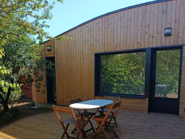 Extension bois en arrondi