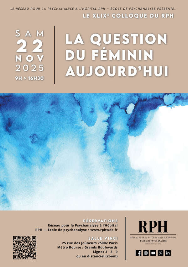 la question du féminin paris colloque psychanalyse